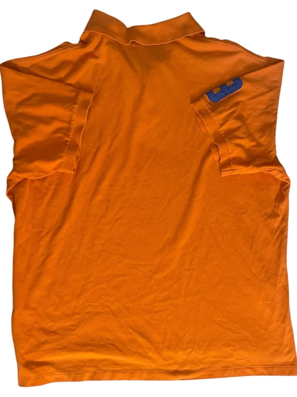 Polo Ralph Lauren Shirt Men's Orange Big Pony Logo Rugby #3 Size 3X Big